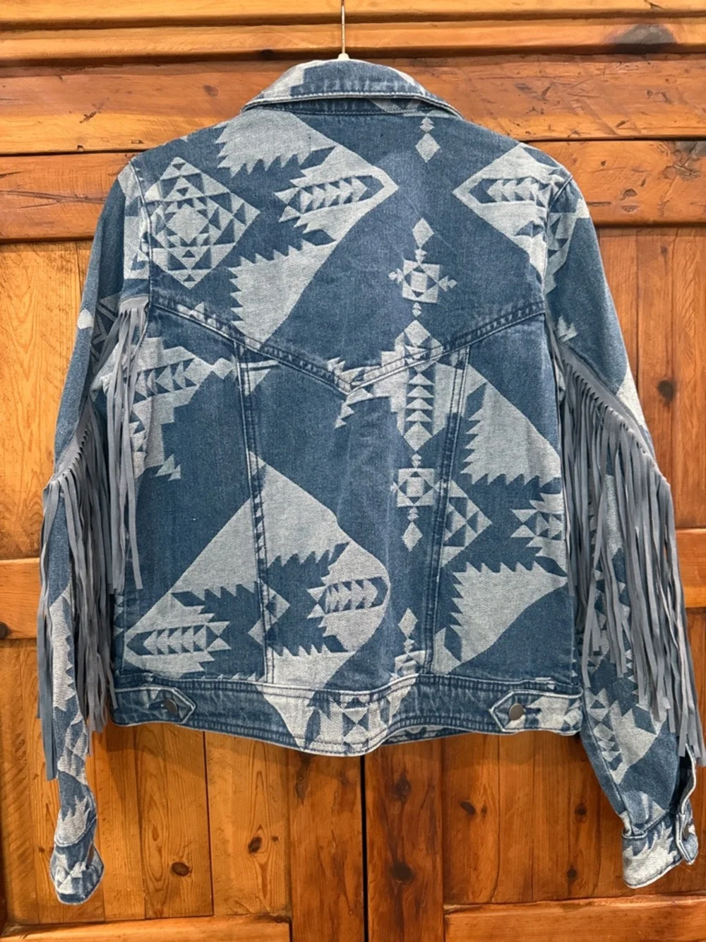 Rock & Roll Fringed Denim Jacket - Picture 3 of 3